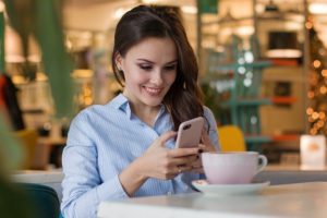 using a smartphone